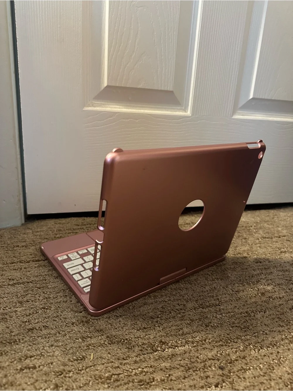 Rose Gold ipad Keyboard Case with Trackpad - Compatible Bluetooth Keyboard
